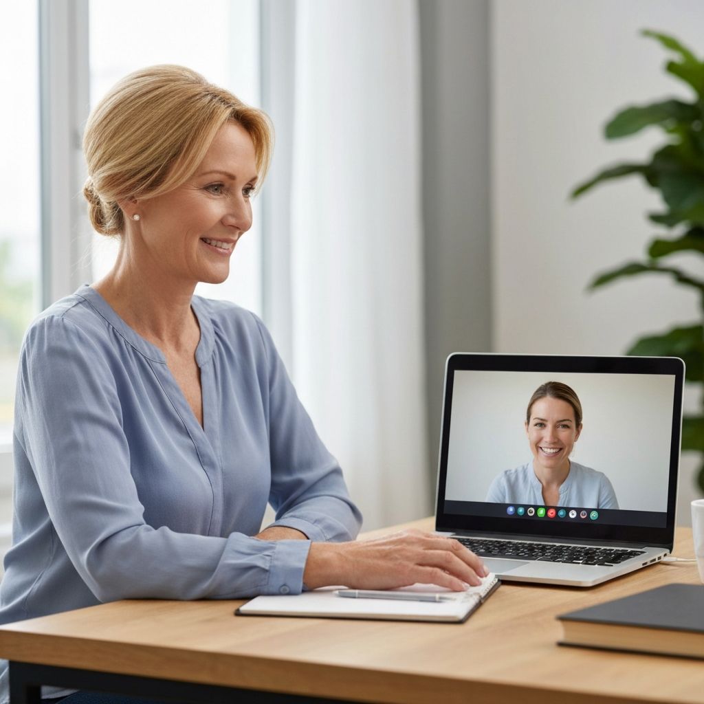 Colaborador em sessão de terapia online