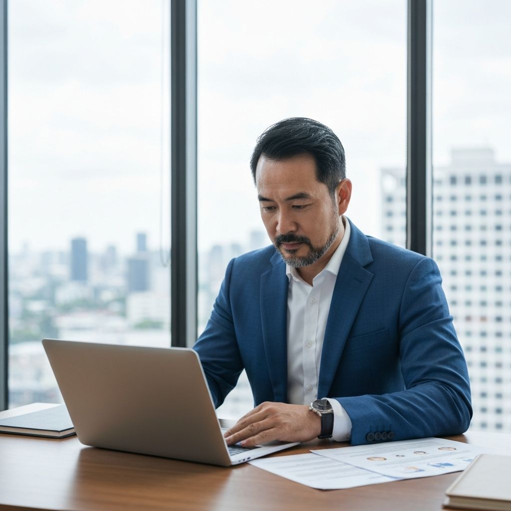 Gestora analisando documentos de compliance